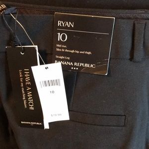 NWT Banana Republic women’s black trouser